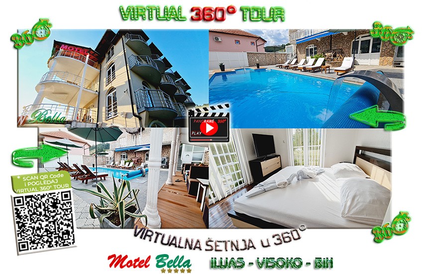 Motel Bela Virtualno 360° - Virtual 360° Tour-  Ilijaš Visoko